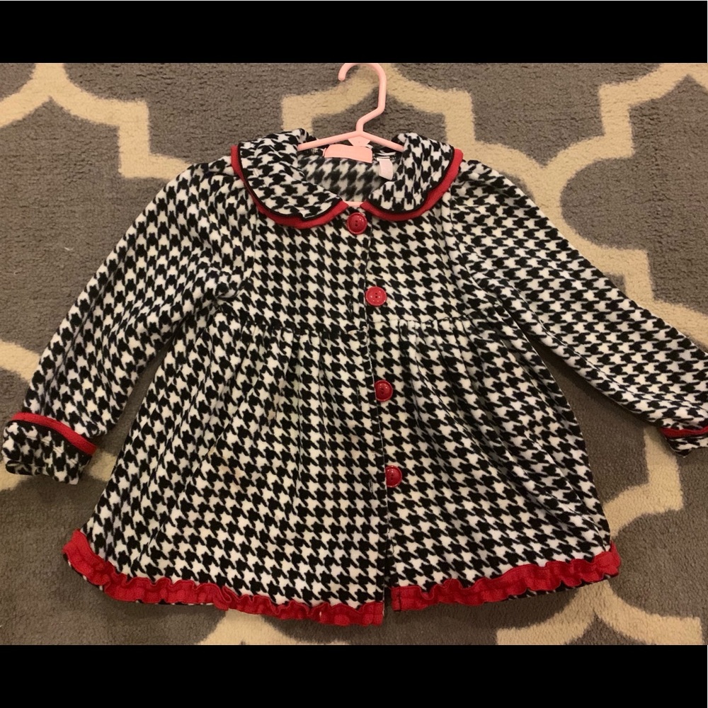 Checked felt Girls Jacket